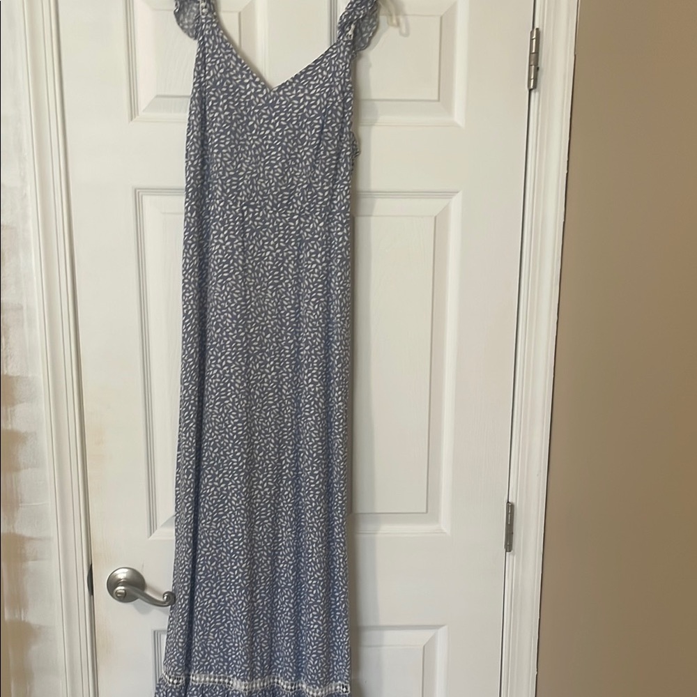 Japna Blue Sleeveless V-neck Sundress